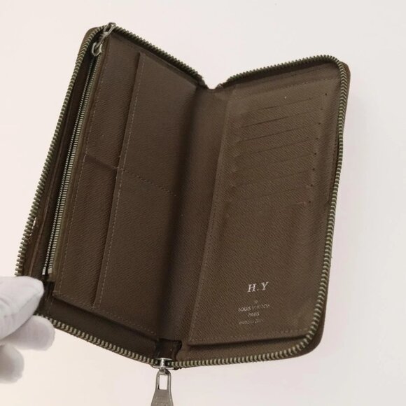 LOUIS VUITTON Monogram Epi Taiga Wallet Set of 4 Brown Red LV Auth - Picture 9 of 16